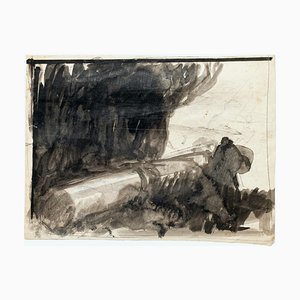Abstract - Dessin au Crayon et Aquarelle par G. Galantara - Début 20ème Siècle Début 20ème Siècle
