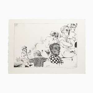 Excluded - Original Etching by Bruno Caruso - 1980s 1980s