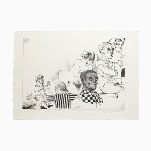 Excluded - Original Etching by Bruno Caruso - 1980s 1980s