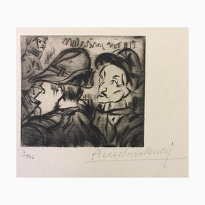 Alpino - Original Etching by Anselmo Bucci - 1917 1917