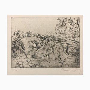 Le Reve - Original Etching by Anselmo Bucci - 1917 1917