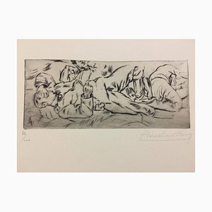 Spleen - Original Etching by Anselmo Bucci - 1917 1917