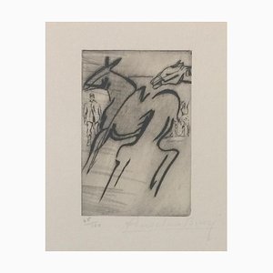 Le Coup de Canon - Original Etching by Anselmo Bucci - 1917 1917