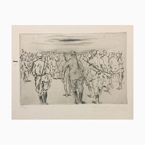 Marche - Original Etching by Anselmo Bucci - 1917 1917