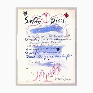 Satan Dieu du 6 Juin 1957 - Original Aquarell auf Karton - 1957 1957