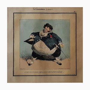 A Victim of the Old System - Original Lithograph by Henri Monnier - 1834 1834