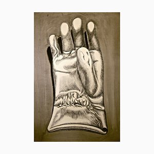 Glove - Original Etching by Giacomo Porzano - 1972 1972