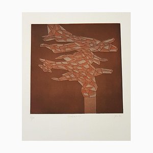 Tamarancio - Original Lithograph by Achille Perilli - 1971 1971