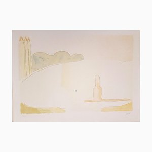 Scicli - Original Lithograph by Virgilio Guidi - 1970s 1970s