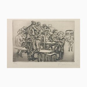 La Paye - Original Etching by Anselmo Bucci - 1917 1917