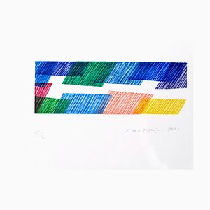 Litografía Abstract Abstract Composition - Original de Piero Dorazio - 1968 1968