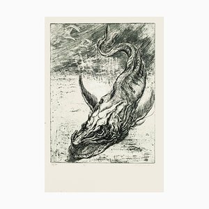 Escultura Sea Dragon - Original de M. Chirnoaga - Finales del siglo XX Finales del siglo XX