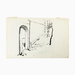 Je suis une détenue - Chap. I - China Ink Drawing by T. van Elsen - 1950s 1950s