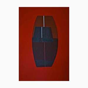 Lithographie Red Six III - Original par Lorenzo Indrimi - 1970 ca. 1970