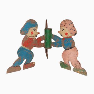 Support pour Arbre de Noël Mid-Century avec 3 Gnomes