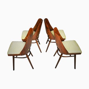 Chaises de Salon Expo 58 par Oswald Haerdtl pour Ton, 1950s, Set de 4