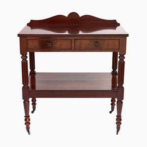Antique Regency Mahogany 2-Drawer Serving Table