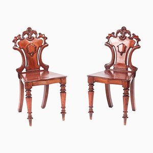 Antike William IV Mahagoni Stühle, 2er Set
