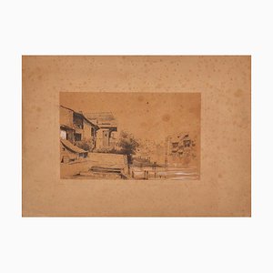 Landscape - Stampa originale su carta - XIX secolo, XIX secolo