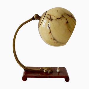 Lámpara de mesita de noche austriaca Art Déco, años 20