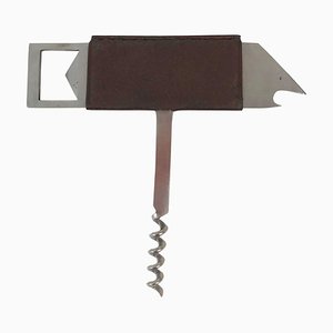 Bird Bottle Opener in Stainless Steel & Leather by Carl Auböck for Amboss, 1960s