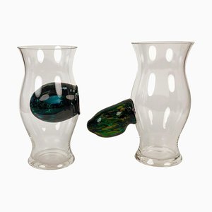 Slovakian Glass Objects by Patrik Illo, 2000s, Set of 2