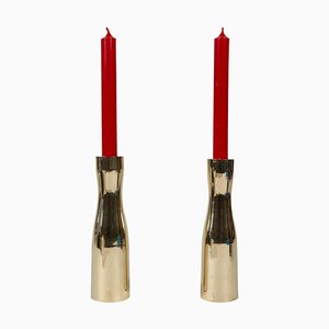 MId-Century Brass Candleholder, USA, 1960s