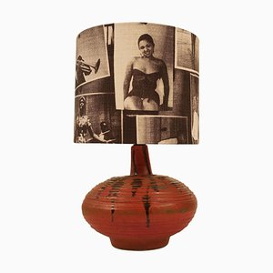 Lampada da tavolo Mid-Century in ceramica, Ungheria, anni '50