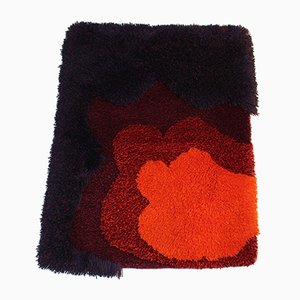 Wall Hanging Tapestry long Pile Rug in the style of Ritva Puotila Finnland Herzlichst Ed