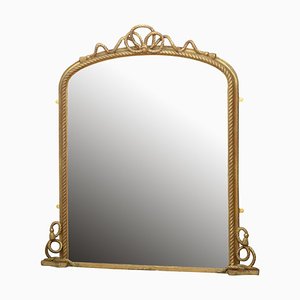 Specchio a muro vittoriano dorato