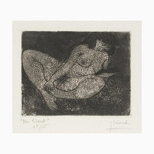 Nude - Original Etching on Paper - Mid 20th Century Mid 20th Century