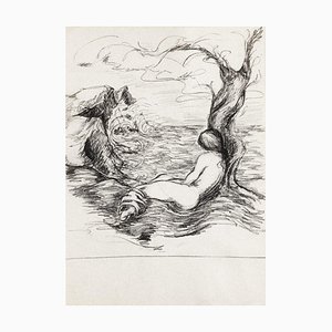 Estudio Nude - Original Drawing in Pencil de Debora Sinibaldi - 1985 1985