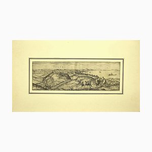 Vegel - Original Etching on Paper by George Braun - Early 17th Century Early 17th Century