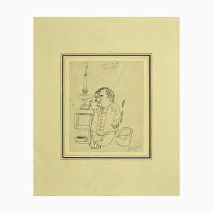 Figure - Original Pen sur Papier par Alfredo Mezio - 1930 1930