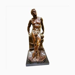 Antique Athlete Sculpture by Donato Barcaglia