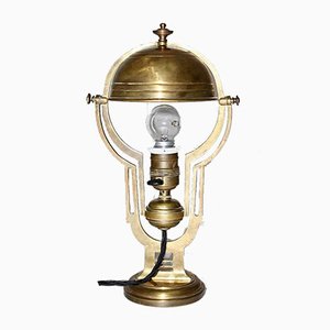 Art Nouveau Brass Table Lamp, 1900s
