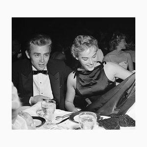 James Dean & Ursula Andress Silver Gelatin Resin Print Framed in White by Michael Ochs Archive