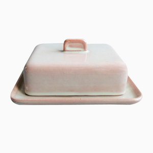 Ceramic Butter Dish by Martha Katzer for Karlsruher Majolika, 1942