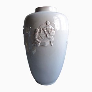 Vaso grande in ceramica di Karlsruher Majolika, anni '50