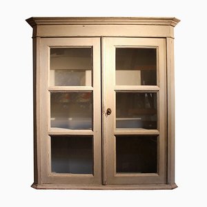 Grau lackierter Hängeschrank im Gustavianischen Stil, 1820er