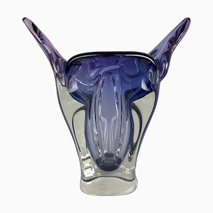 Art Glass Vase by Josef Hospodka for Chribska Glassworks, 1960s