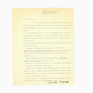 Lettre de Tristan Tzara par Tristan Tzara, 1955