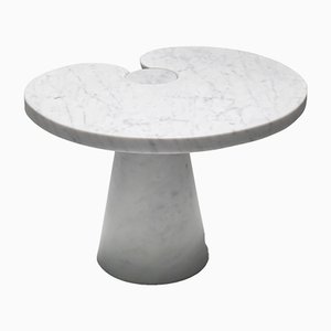 Mesa auxiliar serie Eros de mármol de Carrara de Angelo Mangiarotti para Skipper, 1971