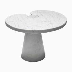 Tavolino Eros serie in marmo di Carrara di Angelo Mangiarotti per Skipper, 1971