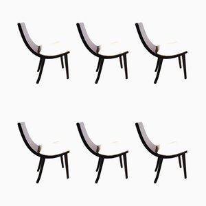 Chaises Vintage, France, 1950s, Set de 6