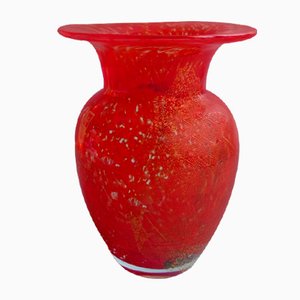 Blown Glass Vase from Mdina Glass Malta, 1970s