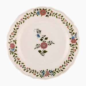 Piatto Meissen in porcellana dipinta a mano con decorazione floreale