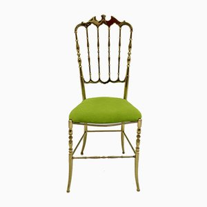 Chaises d'Appoint Chiavari Vintage en Laiton, 1950s, Set de 2