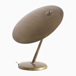Mid-Century Italian Adjustable Table Lamp in Brass By Oscar Torlasco, 1950s