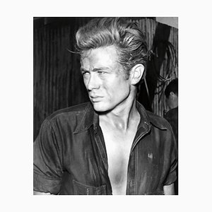 James Dean Archival Pigment Print Framed in White